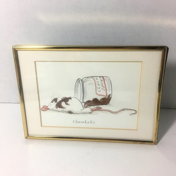 Vintage Art Reproduction of Chocoholic Mouse - Picture 2 of 15